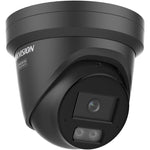 Hikvision DS-2CD2387G3-LI2UY(2.8mm)(BLACK) Pro Series 8MP Smart Hybrid Light with ColorVu Turret IP Camera, 2.8mm Fixed Lens, IP67, Black