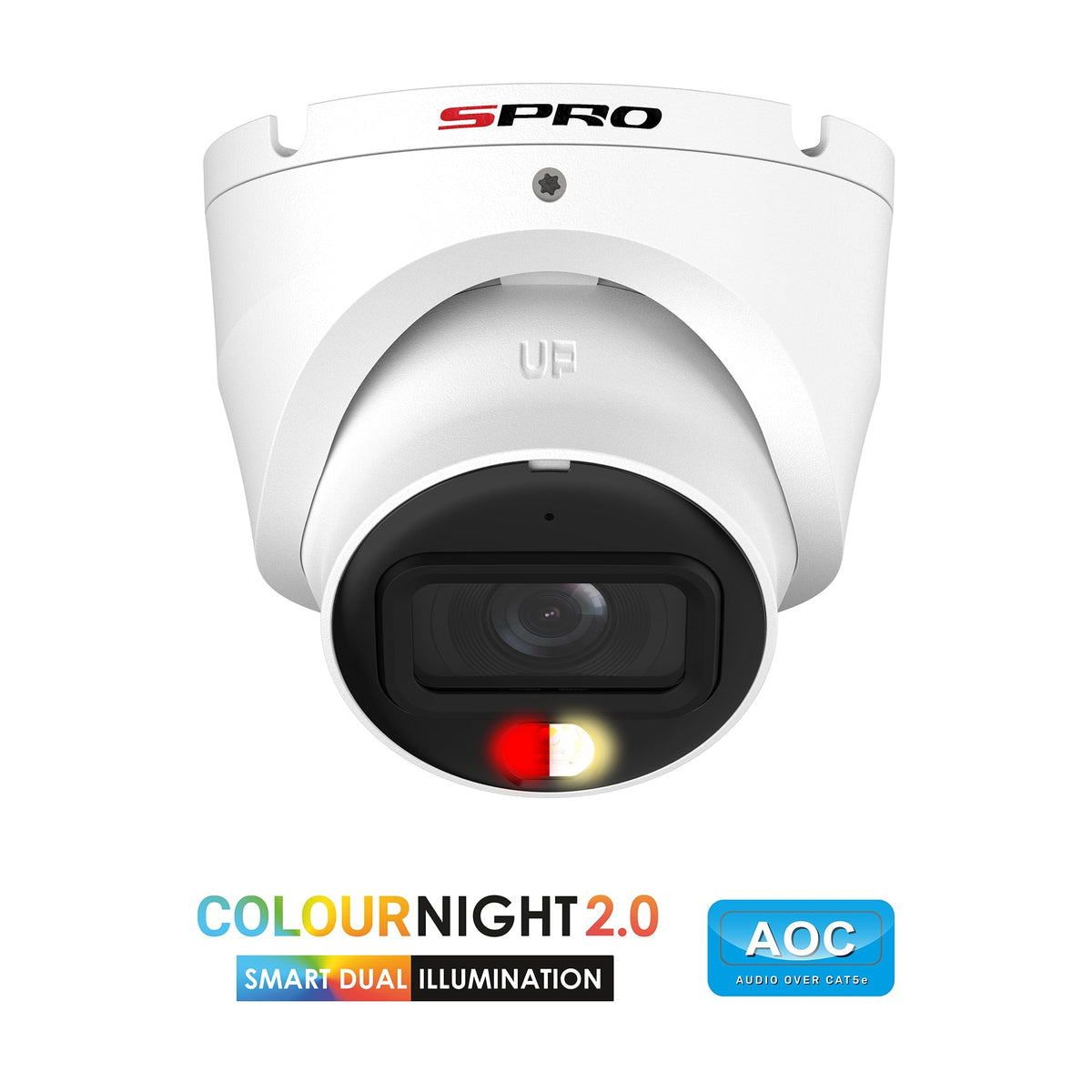 SPRO 8MP 4K IP-Turretcamera DHIPD80/28LRW-M-E White 2,8 MM