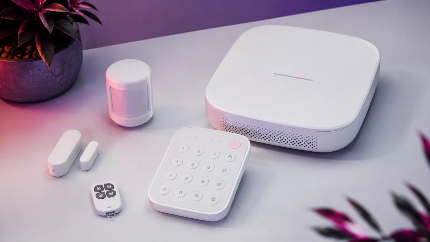 Compleet alarmsysteem met hub, keypad en sensoren