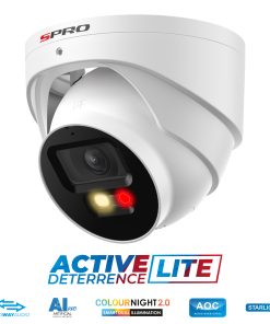 DHIPD40/28LRW-MS SPRO 4MP IP Turret Active Deterrence White