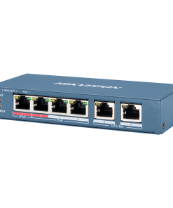 DS-3E0106HP-E –4-poorts PoE-switch met 2 uplinks en 110W PoE++ vermogen
